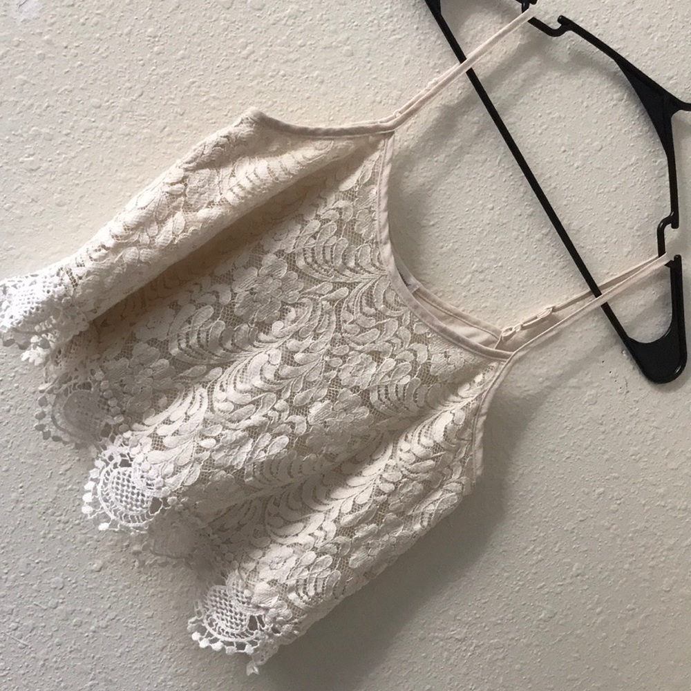 Lace crop top